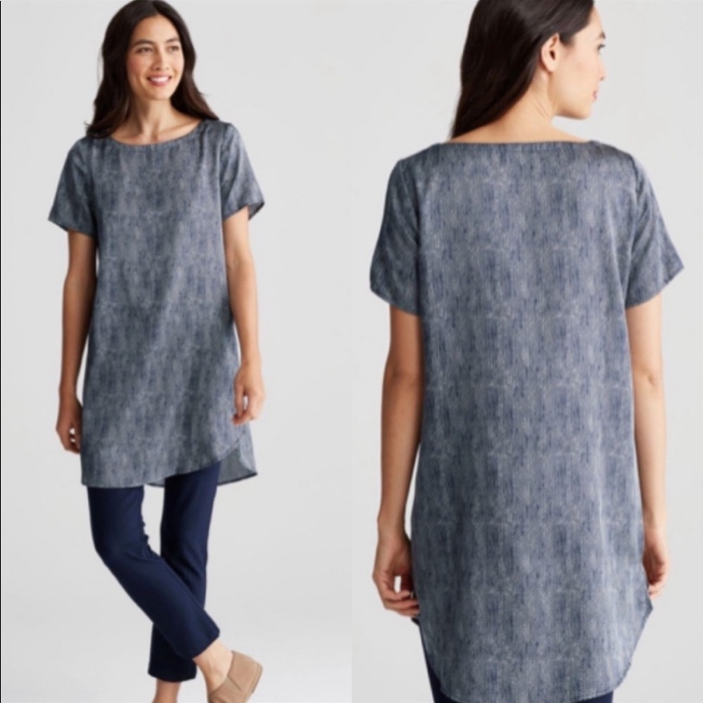 Eileen Fisher, silk/ organic cotton, tunic/ dress